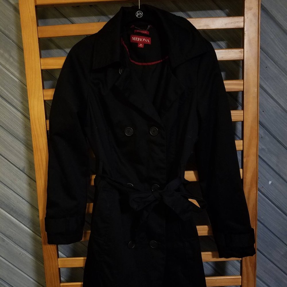 Merona trench coat size M
